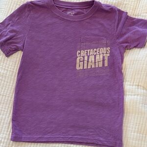 Carter's Kids Tee in Purple with Cretaceous Giant Print